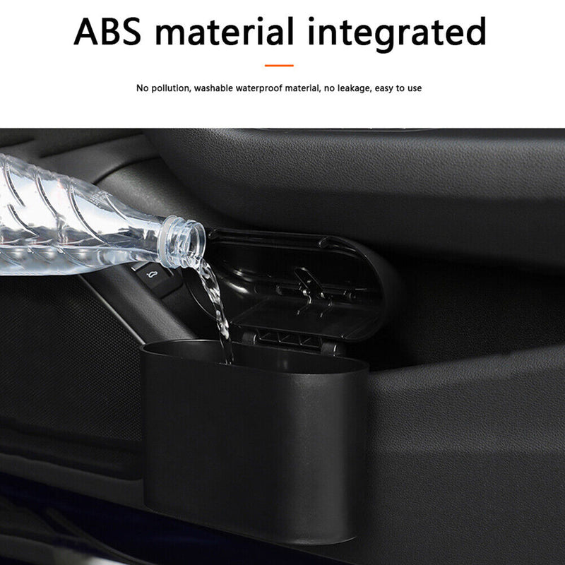 Car Trash Can Bin Hanging Vehicle Garbage Storage Box Auto Waste Organizer