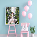 Forest Elf Girl Oil Paint By Numbers Kits Canvas Picture Wall Art DIY Craft