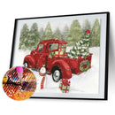 DIY 5D Christmas Car Diamond Painting Round Drill Rhinestone Picture Craft Decor