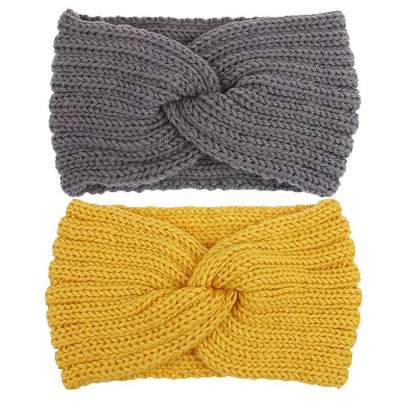 Wrap Knitted Headband Hair Accessories Cross Knot Hairband Ear Warmer Headband