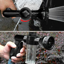 High Pressure Foam Water Gun 3 Gears Car Washer Nozzle Sprayer (Black)