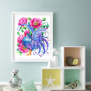 Animals in Flowers Partial Oil Paint By Number Kit DIY Frameless Drawing Pict