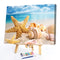 Digital Paint Starfish Pattern Painted By Numbers On Canvas Wall M033