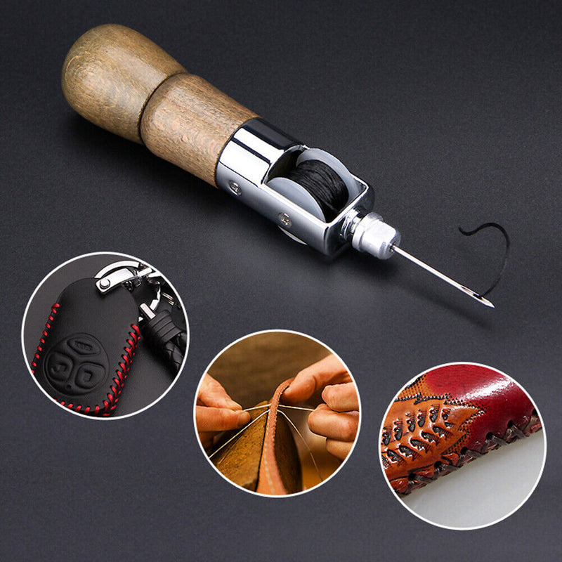 Sewing Leather Needles Stitcher Manual Leather Carving Canvas Repair Tool Newly