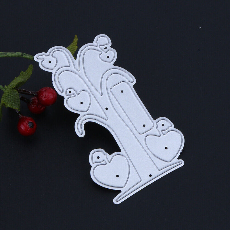 Love Heart Tree DIY Metal Stencil Scrapbook Craft Embroidery Cutting Die-14