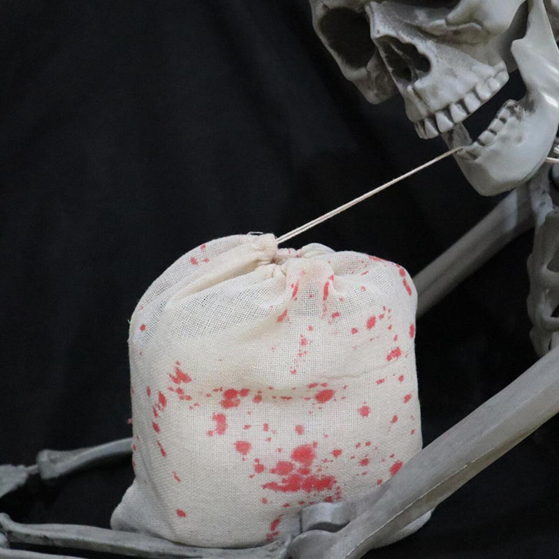 Bloody Gauze Cloth Bag Halloween Cloth Spooky Table Covers Decors Party C9D8