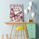5D DIY Full Drill Diamond Painting Flying Butterfly Craft Needlework Set Decor