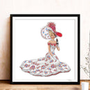 DIY Elegant Lady Kit Rhinestone Drawing 5D Special Shaped Diamond Painting Newly