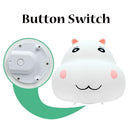 Rechargeable Indoor Lighting Healing Little Hippo LED Table Lamp Night Light