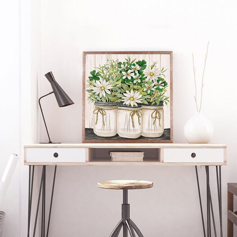 DIY Kit Rhinestone Diamond Painting Chrysanthemum 5D Full Round Drill Picture