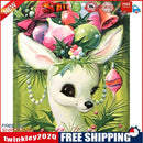 5D DIY Full Round Drill Diamond Painting Holiday Elk Rhinestone Artwork Kit