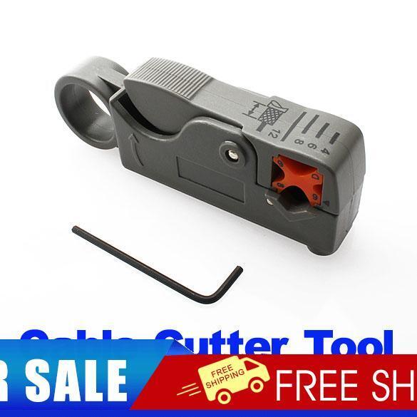 Coaxial Rotary Stripper Cable Cutter Pliers Wire Stripping Crimping Tools