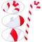 Inflatable Candy Canes PVC Candy Canes Balloons Costume Prop (90cm Stripe) Newly