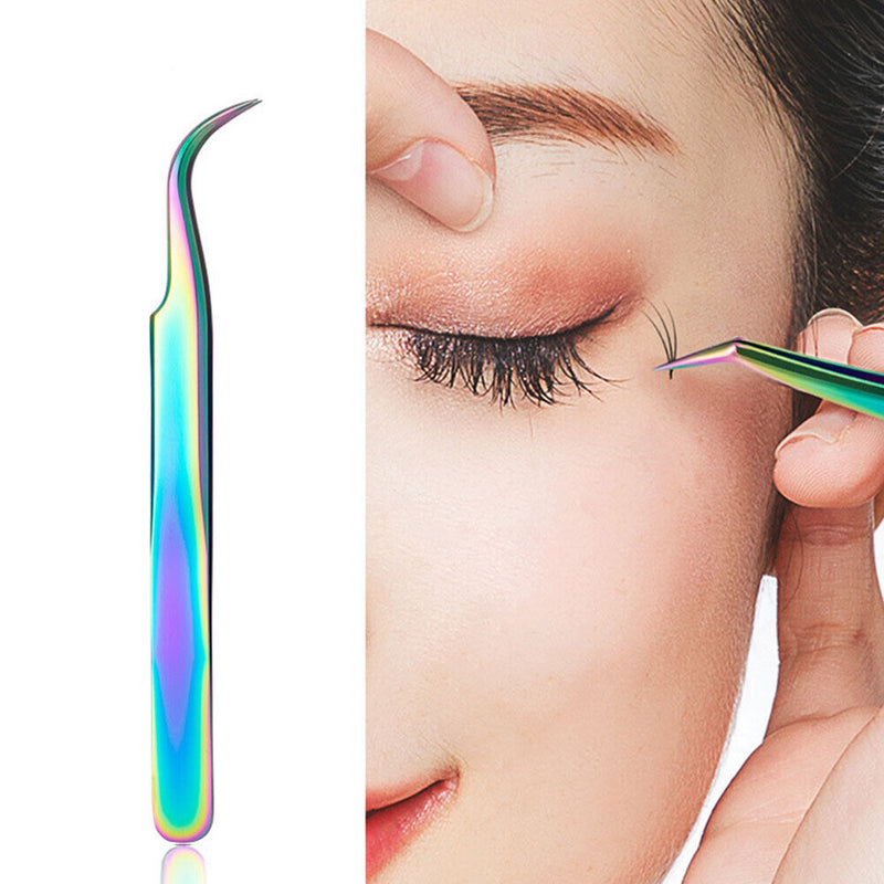 Accurate Eyebrow Makeup Tools Professional Eyelash Extensions Flat Tip Tweeze