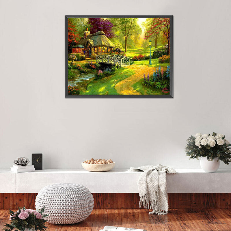 Oil Drawing By Numbers Deer Frameless 50x40cm DIY Landscape on Canvas Home Decor
