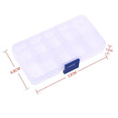 10plaids Detachable Storage Boxes Plastic Transparent Makeup Jewelry Box Newly