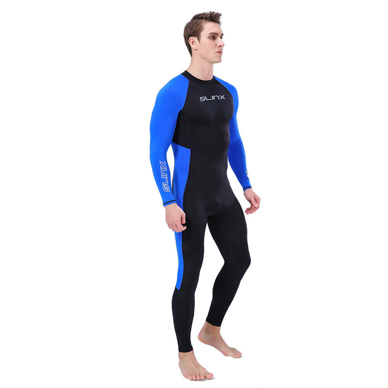 SLINX Men Wetsuit Quick Dry Long Sleeve Full Body Diving Suit Wetsuit (XL) Newly