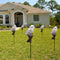 LED Solar Lights Owl Lawn Stakes Lamp Yard Art Home Garden Decor (White) Newly