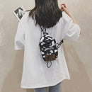 Fashion Women Animal Pattern Print Shoulder Chest Bag Small Handbags (Cow)