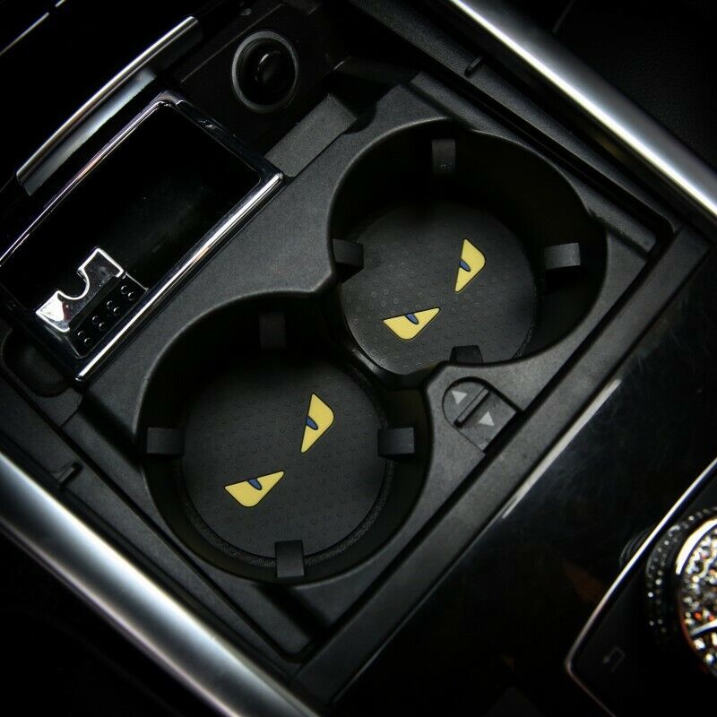 2pcs Car Coaster Water Cup Bottle Holder Anti-slip Mat Pad Silica Gel Non-slip