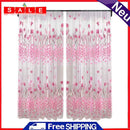 200 x 100CM curtain voile door window printed shears draping sliding curtains