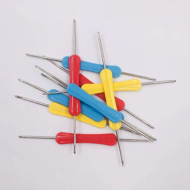 Weave Crafts Sweater Crochet Set Sewing Needles Double-headed 10 Pieces