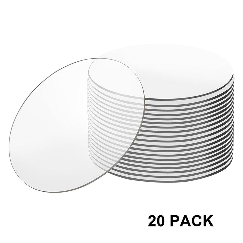 DIY Thick Smooth Crafts Clear Acrylic Sheet Transparent Round Shape Circle