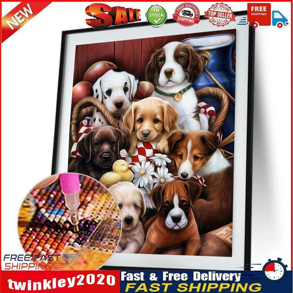 DIY Animal Diamond Painting Cross Stitch Kit Embroidery Decor Craft (Dog) Newly