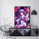 5D Animation girl Diamond Painting Special Shape Rhinestone Partial