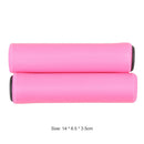 2pcs Bicycle Soft Foam Silicone Sponge Anti-slip Handle Bar Grips (Pink) Newly