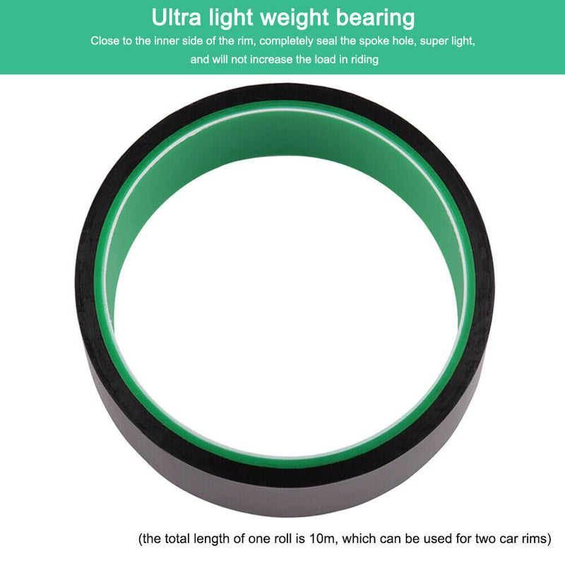 10m Bicycle Tubeless Rim Tape Bike Lining Belt Sealing Tire Pads (37mm) Newly