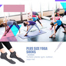 Women Yoga Socks Non-Slip Quick-Dry Backless Ballet Pilates Socks (Black) Newly
