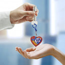 5pcs DIY Diamond Painting Heart Keychain Full Special Shaped Drill (QC001)