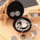 Round Shaped Hard Pocket Storage Bag Earphone Case Organizer Box Headphone