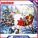 Oil Painting By Numbers Kits Elk in Snow DIY Hand Painted Color Modern Drawing