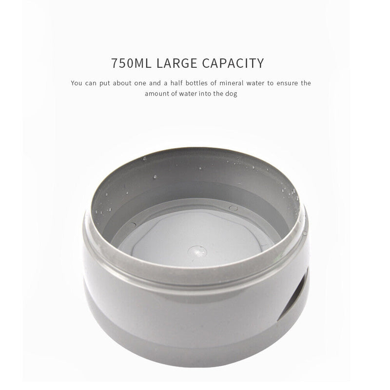 750ml Pet Dog Drinking Water Bowl Floating Cat Feeder Dispenser for Car  Newly
