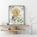 Jesus Woman 5D DIY Full Round Drill Diamond Painting Home Craft Gifts 40x50cm