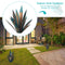 Rustic Sculpture, Metal Agave,  DIY Iron Art Statue Plant for Garden (Blue)