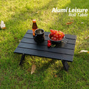 Camping Foldable Table Stove Stand Outdoor Hiking Picnic Desk (A Black) Newly