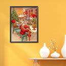 Point Drill Craft Handmade Christmas Dinner Canvas Mosaic Full Diamond Painting