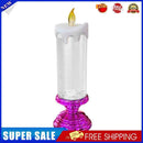 LED Candle Lights 7-color Gradient LED Nightlights for Dinner Room (Rose Red)
