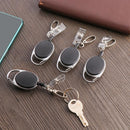Clip Key Ring Stationery Keychain Clip Retractable Lanyards Badge Holder