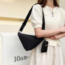 Triangle Shoulder Bags Nylon Crossbody Handbags with Small Clutch Purse Pendant