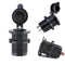 Waterproof Receptacle Outlet Charger Car 12V Socket Cigarette Lighter