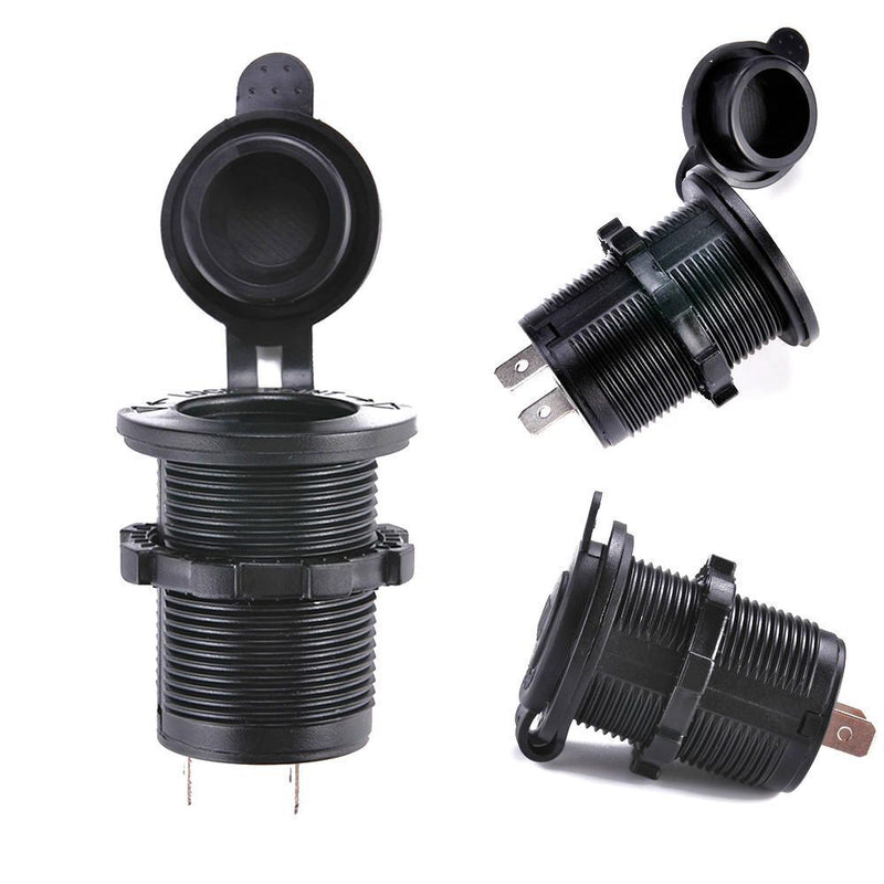Waterproof Receptacle Outlet Charger Car 12V Socket Cigarette Lighter