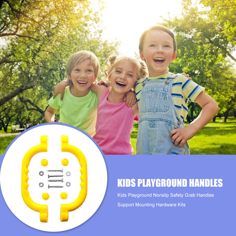 1 Pair Kids Playground Nonslip Safety Grab Handles Mounting Hardware Kit Su