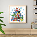 Partial Embroidery 11CT DIY Cross Stitch Stamped Christmas Snowman Pile Crafts