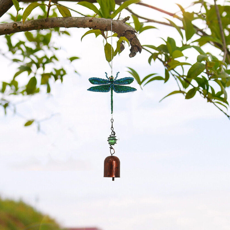 5D Dragonfly Diamond Painting Wind Chime Pendant Mosaic Kit Decor (DZ3062)