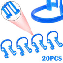 20PCS Blue Disposable Cotton Roll Holder Clip Dental Dentist Clinic Holder~