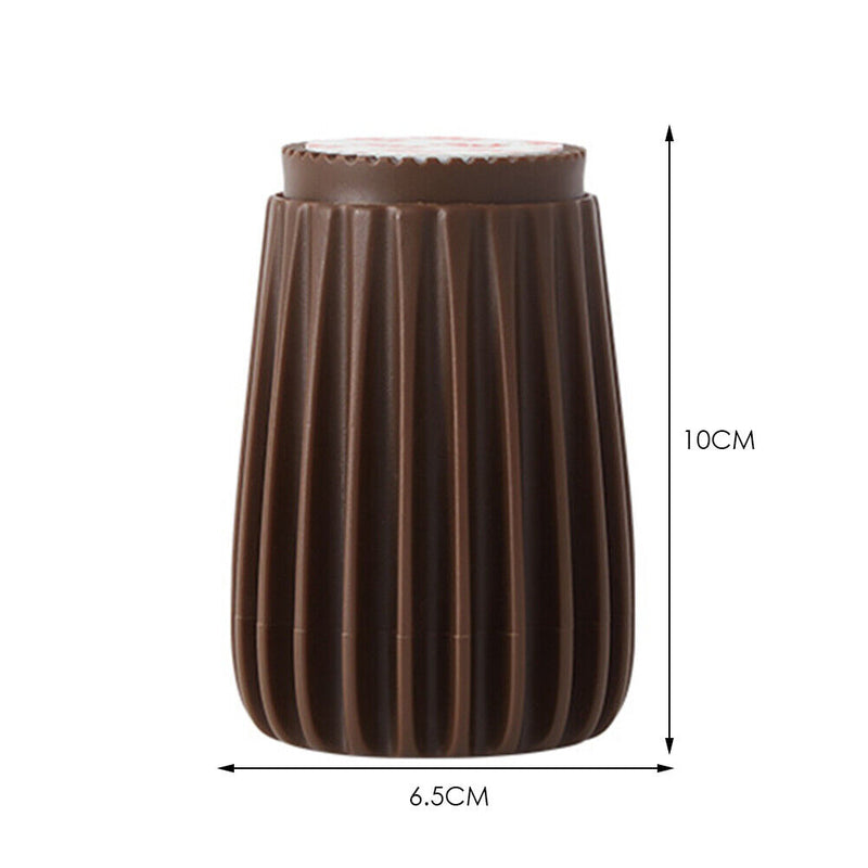 2x Bed Stabilizer Headboard Stoppers Anti-shake Frame Tool (L Dark Brown) Newly